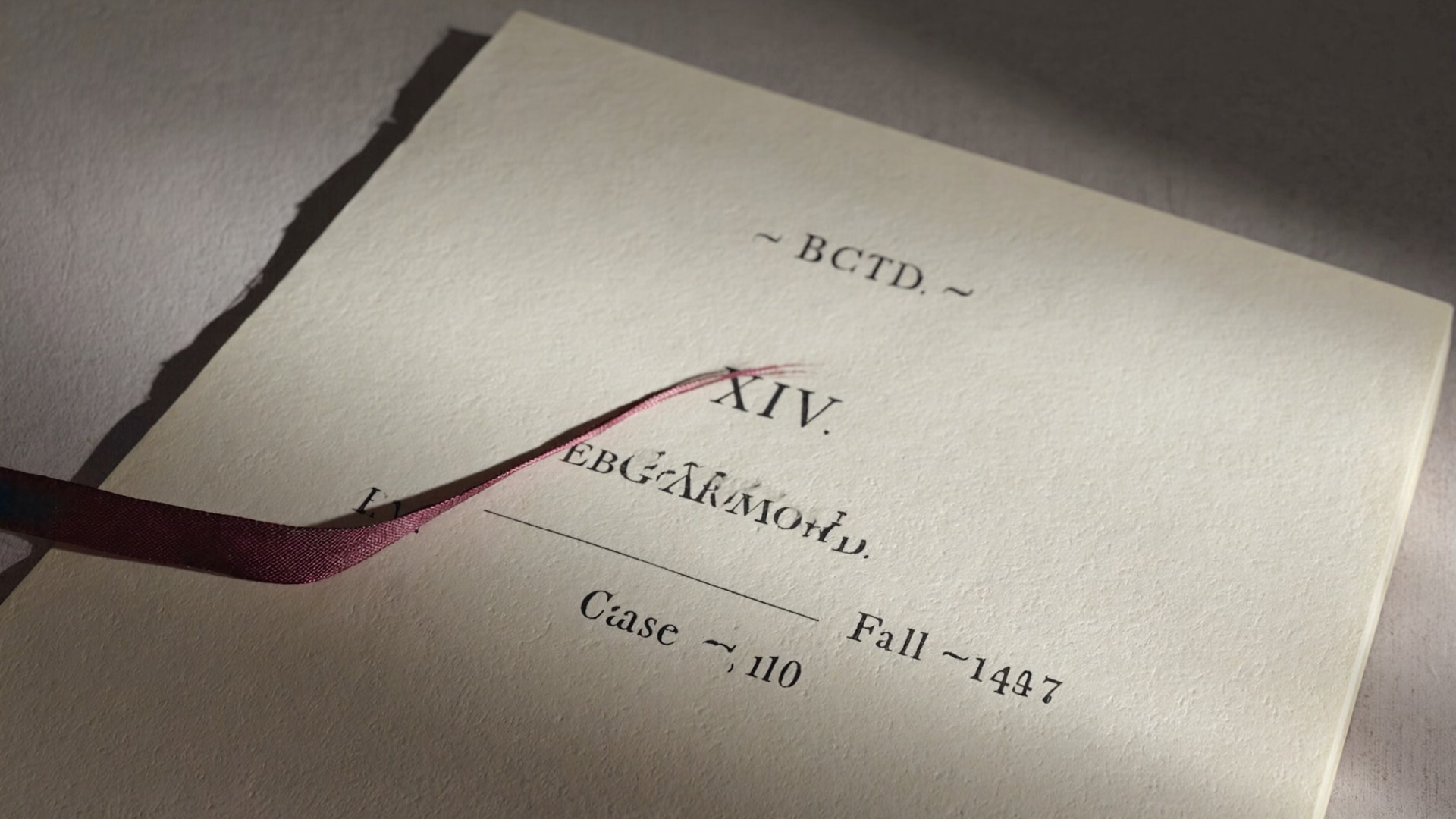 Eine Seite aus dem aktuellen Heft, sichtbar ein Oxblood-Stempel mit der Aufschrift FICTITIO